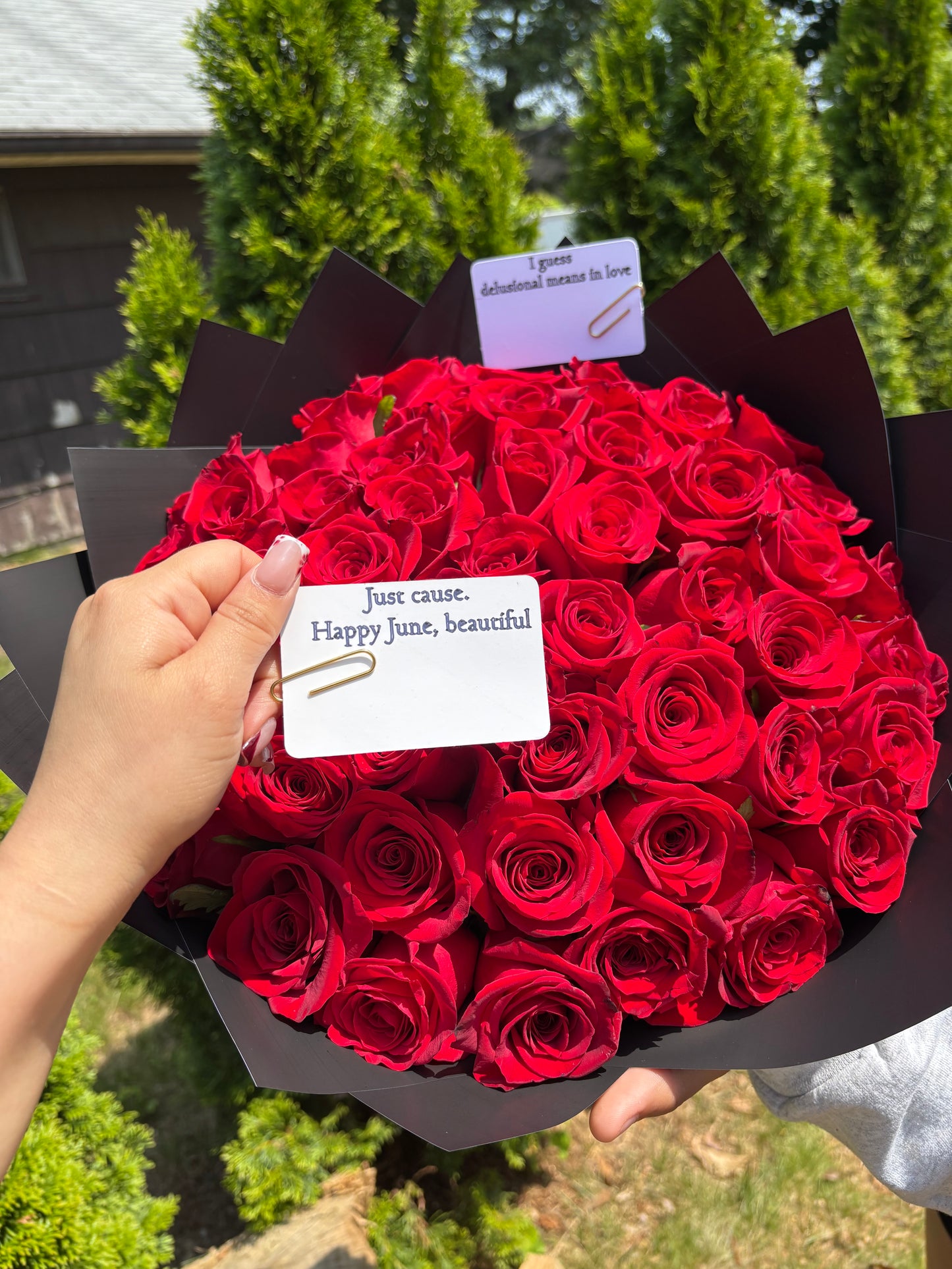 Customized banner or Notecard